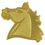Blank Chenille Mascot Mustang Pin, 1" H, Price/piece