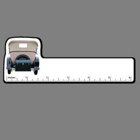 6" Ruler W/ Full Color Vintage Car Rear View (Luggage Rack)