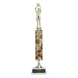 Custom Single Column Basketball Trophy w/Figure (16