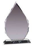 Blank Optical Crystal Teardrop Award w/ Diamond Edge Facets (6