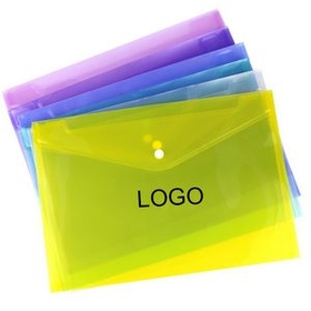 Custom Envelope File Bag Document Folder With Snap Button Closure, 12.5" L x 9" W