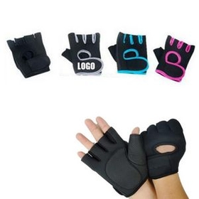 Custom Cycling Gloves Half Finger Bike Gloves, 3.4" L x 5.1" W x 4.5" H