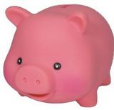 Custom Rubber Piggy Bank (5 1/8