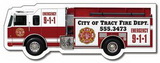 Custom Stock 30 Mil Fire Truck Magnet, 5.125
