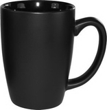 Custom 16 Oz. Challenge D Handle Mug (Gloss Black in Matte Black out)