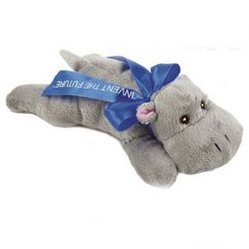 Custom Laying Hippo Beanie Stuffed Animal