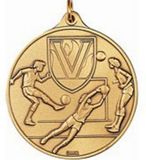 Custom 400 Series Stock Medal (Male Soccer Player) Gold, Silver, Bronze