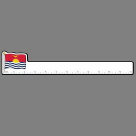 12" Ruler W/ Full Color Flag Of Kiribati