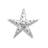 Custom Dimensional Foil Stars Decorations, 12