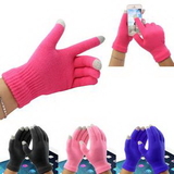 Custom 3-Fingers Touch Screen Knitted Gloves, 8 21/32
