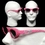 Custom Pink Polka Dot Funky Sunglasses, Price/piece