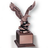 Custom Electroplated Bronze Eagle Trophy (13