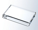 Custom Crystal Beveled Rectangle Base or Paperweight (3