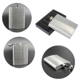 Custom 8 oz Stainless Steel Flask, 3 5/8