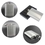 Custom 8 oz Stainless Steel Flask, 3 5/8" L x 5.5" H x 7/8" W, Price/piece