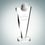 Custom Success Golf Optical Crystal Award (Large), 9 3/8" H x 4 1/2" W x 3" D, Price/piece