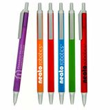 Custom Orlando Translucent Pen W/ Silver Trim