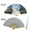 Custom Folding Paper Hand Fan, 8 1/4" L, Price/piece