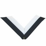 Blank Rp Series Domestic Neck Ribbon W/Eyelet (Navy Blue/White), 30