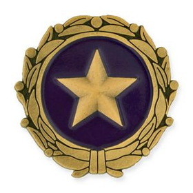 Blank Gold Star Wives of America Pin, 1" W x 1" H