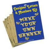 Custom Designer Letter & Number Decoration Kit, 4 1/2