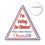 Custom 3" Triangle Shape Chipboard Advertising Political Campaign Button, Price/piece