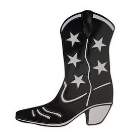 Custom Foil Cowboy Boot Silhouettes, 16" L