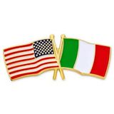 Blank Usa & Italy Flag Lapel Pin, 1 1/8