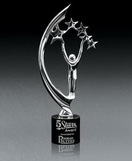 Custom Top Star Ii Cast Aluminum Award (3 1/4