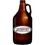 Custom 64 Oz. Amber Growler Bottle W/ Handle, 10 1/2" H, Price/piece