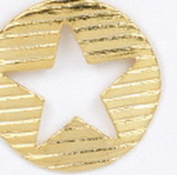 Custom Round Stock Cast Pin W/ Cut Out Star