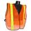 Custom 2" Tape Non-Rated Orange Safety Vest, Price/piece