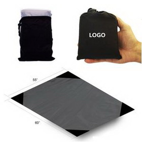 Custom Lightweight Waterproof Pocket Compact Picnic Blanket, 55" W x 60" L