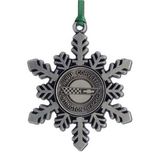 Custom Snowflake Stock Ornament with Die Struck emblem