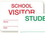 Custom Manual SCHOOLbadge - Visitor (RED), Price/piece