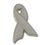 Blank Gray Awareness Ribbon Lapel Pin, 1" L X 5/8" W, Price/piece