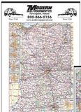 Custom Large State Maps-Year-In-View® Calendar-Indiana, 14 1/2