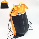 Custom Dual Pocket Drawstring Backpack, 17