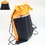 Custom Dual Pocket Drawstring Backpack, 17" L x 14" W, Price/piece