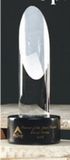 Custom Optical Crystal Cylinder Award (2 3/8