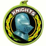 Custom TM Medal Series w/ Knights Scholastic Mascot Mylar Insert