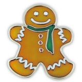 Blank Gingerbread Man Pin, 1 1/4
