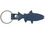Custom 1-Sided Leather Fish Keychain, Price/piece
