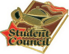Custom 1 1/4" Student Council Lapel Pin