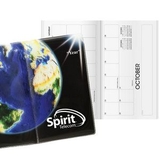 Custom Inspire World Horizontal Monthly Pocket Planner, 3 5/8