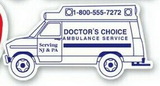 Custom Stock Ambulance Magnetic Noteholder (.020 Thick)