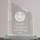 Custom Pinnacle Jaded Glass Award, 9" H x 8 3/4" W x 3/4" Thick, Price/piece