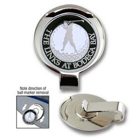 Golf Hat Clip with Custom Ball Marker
