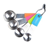 Custom Stainless Steel Measuring Spoons with Silicone Handle
