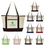 Custom Canvas Shopper With Gusset -- Colors, 18 1/2" W x 12" H x 5 1/2" D, Price/piece
